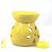 biZyug Ceramic Oil Burner with Tealight and 5ml Jasmine Aroma Oil Gift Pack
