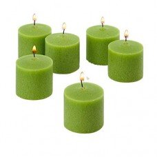 Set of 6 Green Apple Fragrance Votive Candles, Burning Time Approx 5 Hours Each