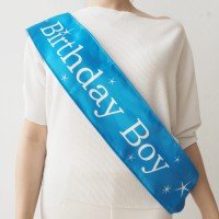 Birthday Sashes Boy Blue Color 1pcs