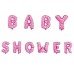 Baby Shower Foil Balloon for Happy Birthday Decoration | Pink (10 Letters)