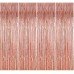 Metallic Fringe Foil Curtain for Birthday, Wedding, Anniversary Decoration (Rose Gold 3ft x 6ft) - Pack of 2Pcs