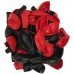 Metallic Latex Balloons Pack for Happy Birthday Decorations Halloween Decorations (Red and Black 100 pcs)