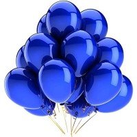 Metallic Balloons for Birthday / Anniversary Party Decoration Size (Blue 50pcs)