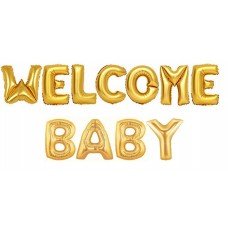 Welcome Baby Foil Balloon for Party Decoration | Golden | 1pcs