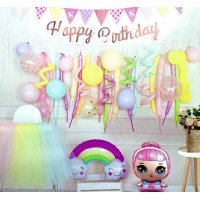 Happy Birthday Balloons Decoration | Combo Pack of 45 Pcs 