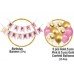 Birthday Party Decoration | Pink & Gold & White Pack of 16 Pcs 
