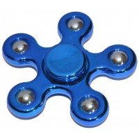 Fidget Spinner Metal Five Point Color Blue
