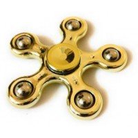 Fidget Spinner Metal Five Point Color Golden