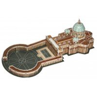 biZyug DIY 3D Puzzle Basilica di San Pietro in Vaticano 61 pcs