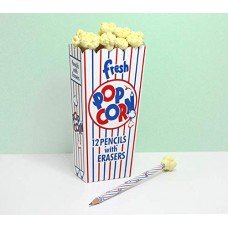 biZyug Popcorn Pencil with Eraser for Return Gift 6 PCS