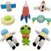 3D Outer Space Launch Vehicle Satellite Eraser for Kids 1 PCS