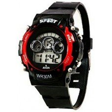 Sports Light Digital Red Wrist Watch for Kid