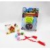 Angry Bird Kid Rakhi and Floral Bracelet with Beyblade Gift Combo
